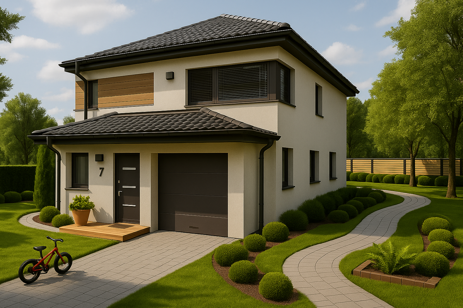 Projekt domu Granze – nowoczesny dom jednorodzinny, architekt Tychy